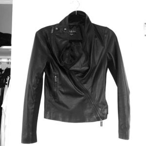 Asymmetric Leather Jacket